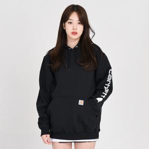 (k288) 미드웨이트 팔로고 후드티 BLACK